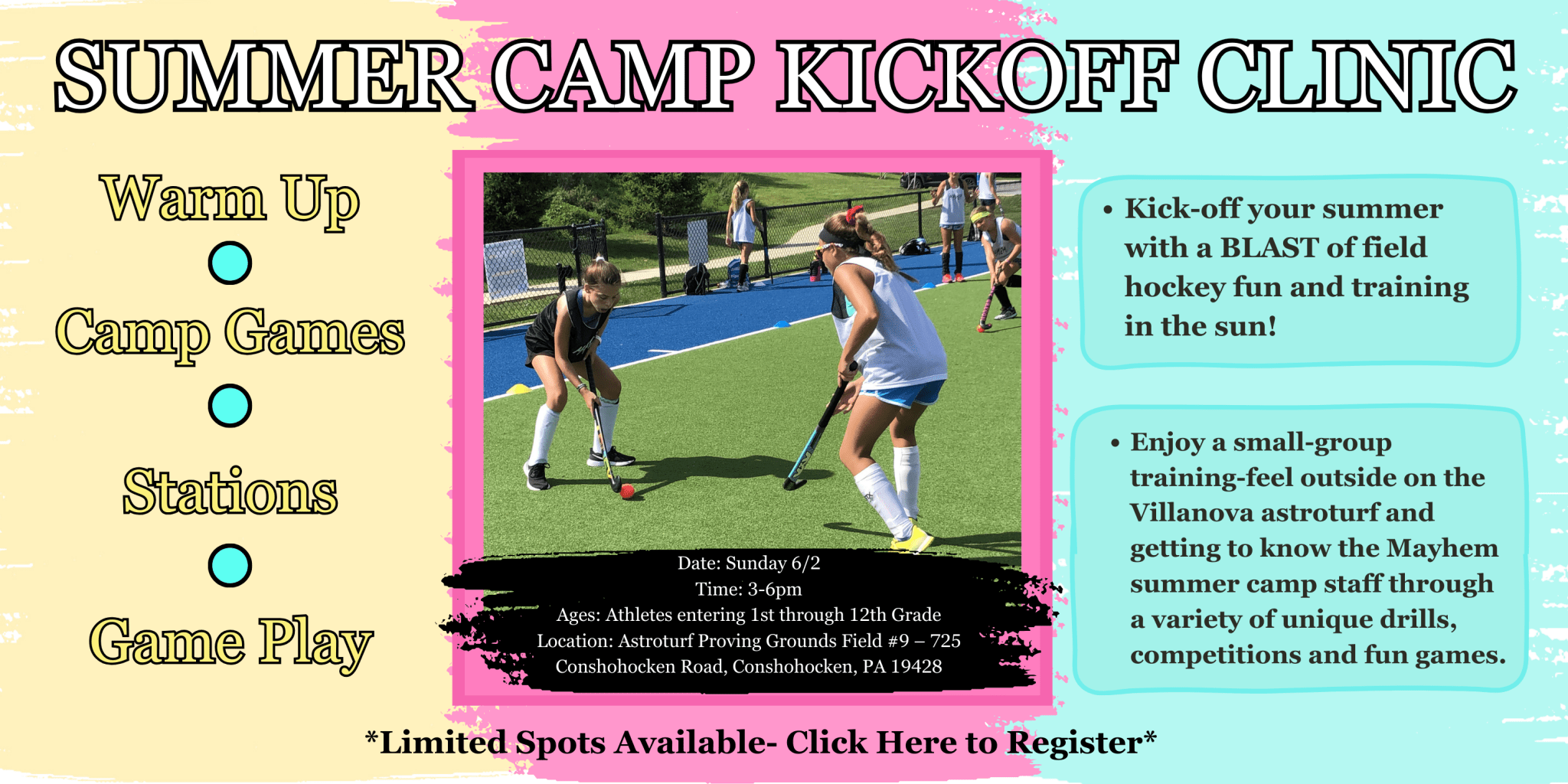 Mayhem Field Hockey Summer Camps 2024 Main Line Field Hockey Club